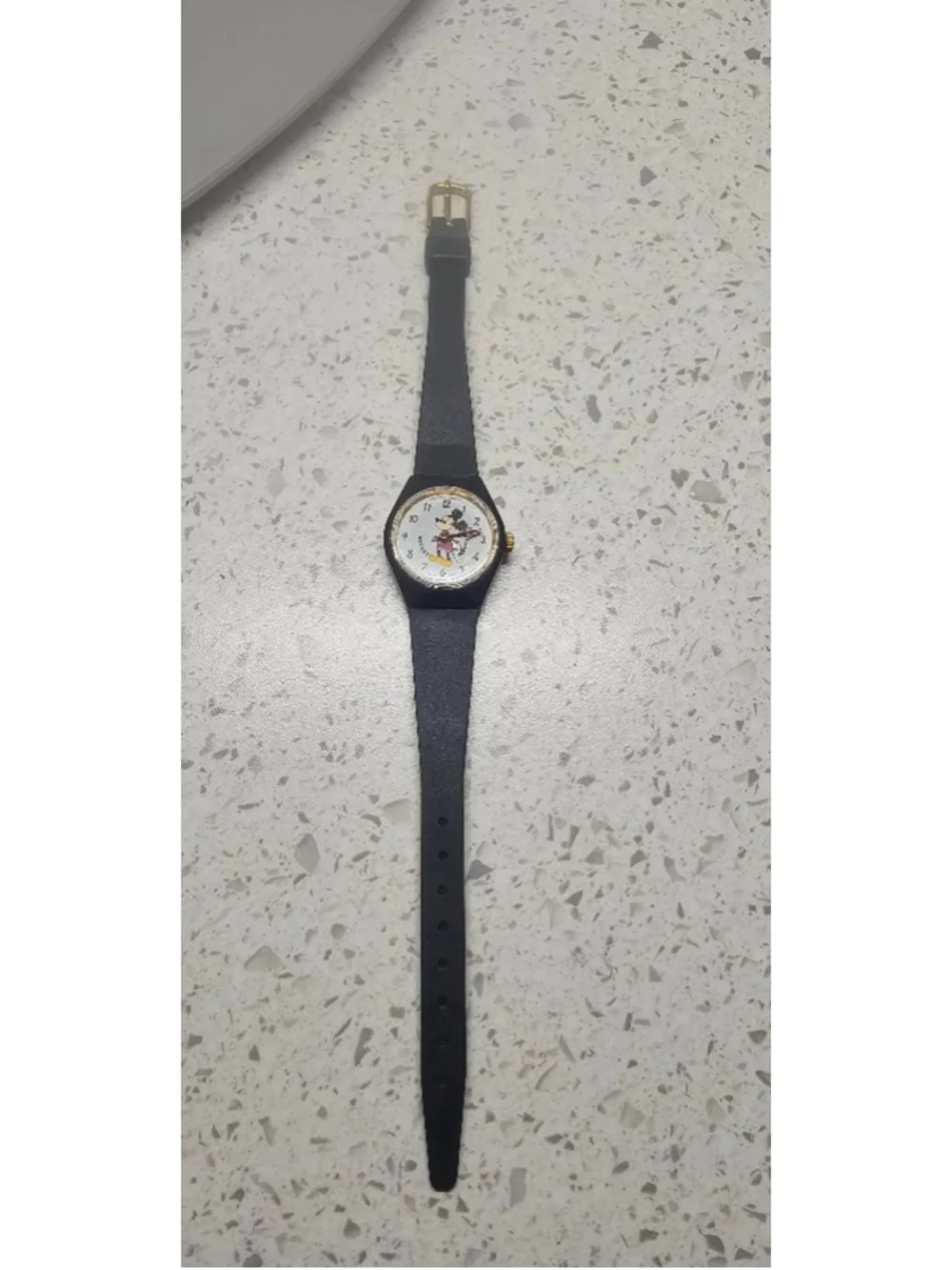 Unisex Bradley Time Division Mickey Mouse Watch Black/White